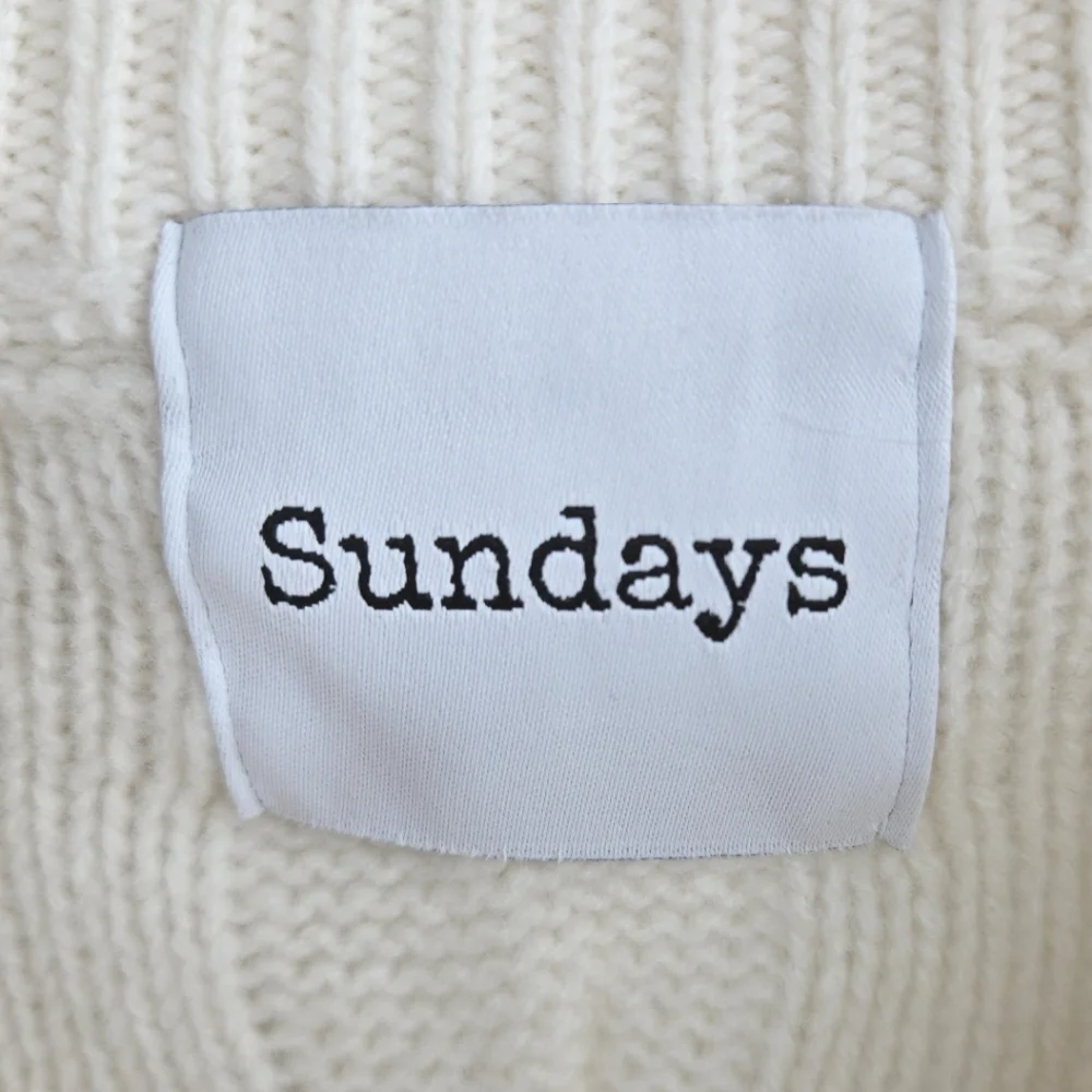 Sundays Sweater Cream Cable Net 100%‎ Wool